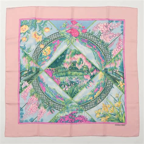 giverny scarf hermes pink|Hermès Giverny Scarf .